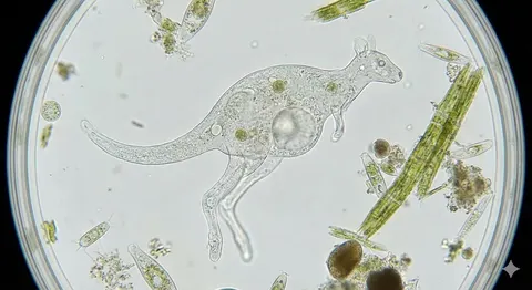 袋鼠造型单细胞生物