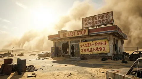 末世最后便利店的广角场景图