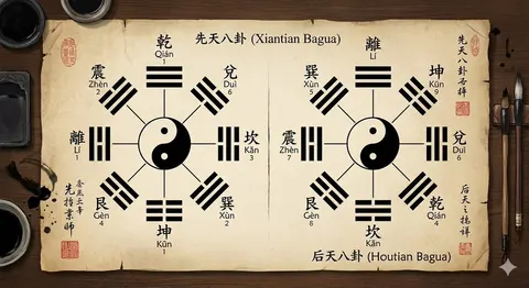 八卦图绘制参考图生成