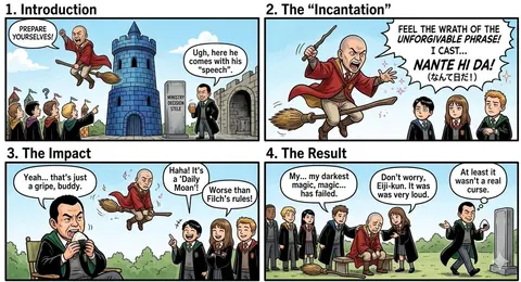 Nano Banana Pro Prompt: Harry Potter Style Slander