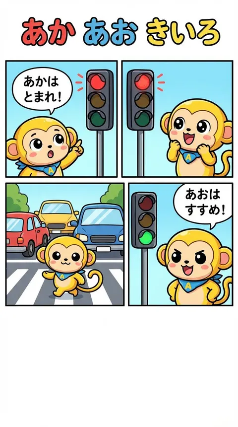 红蓝黄主题四格漫画