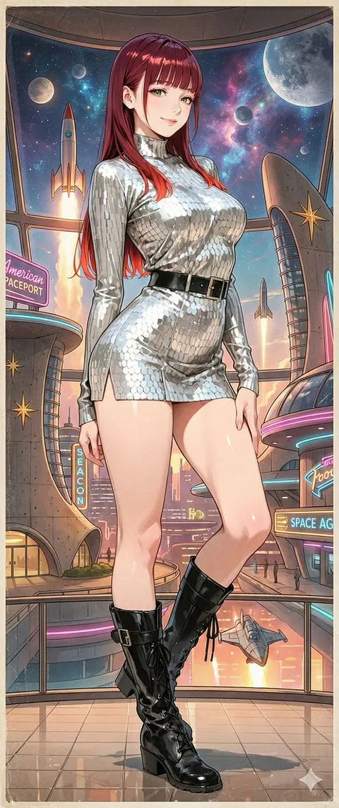 Retro-Future Pinup Background Conversion Prompt