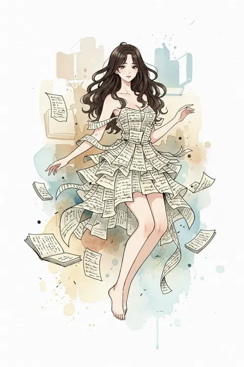梦幻手稿风插画生成