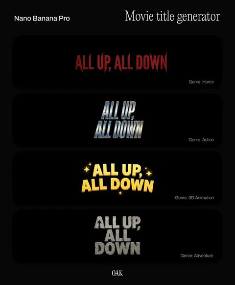 Movie Title Generator Prompt