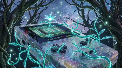 超现实生物发光藤蔓奇幻世界