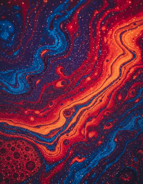 梦幻流光抽象纹理图