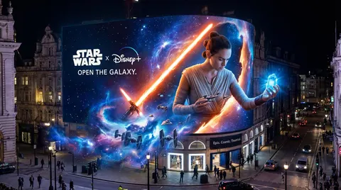 星球大战 3D 广告牌概念