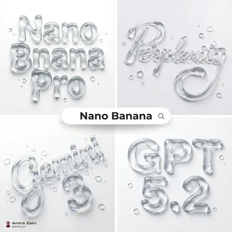 Abstract Liquid Typography Generation Prompt