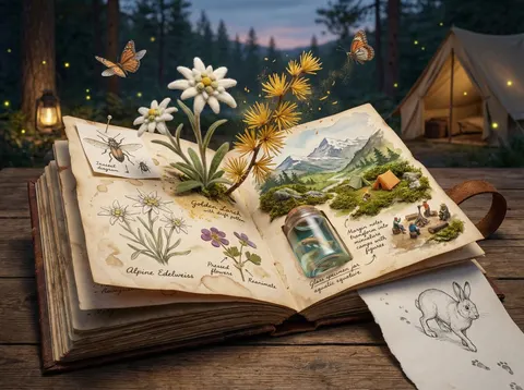 Naturalist Field Journal Ecosystem Scene