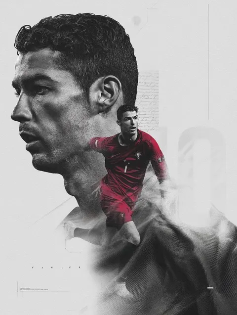 Dramatic Double Exposure Sports Portrait