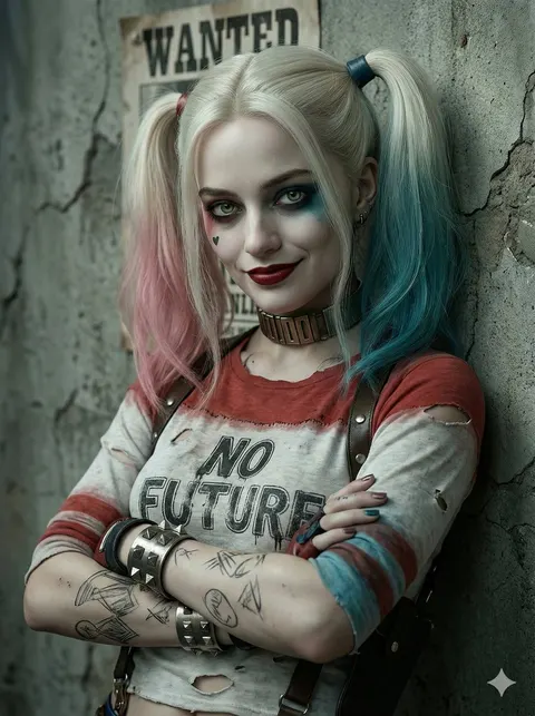 64K Cinematic Punk Portrait Image Transformation