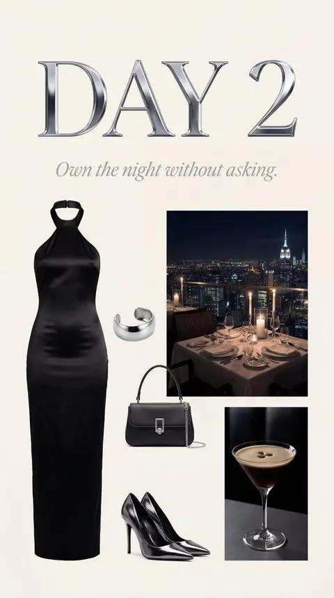 Luxury Night Fashion Moodboard (Day 2)