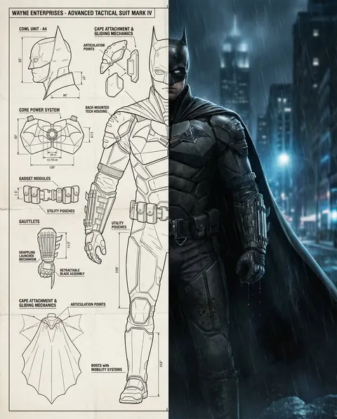 Split-Screen Cinematic Batman Blueprint