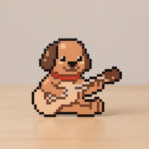 Pixel Art to Perler Bead Photo