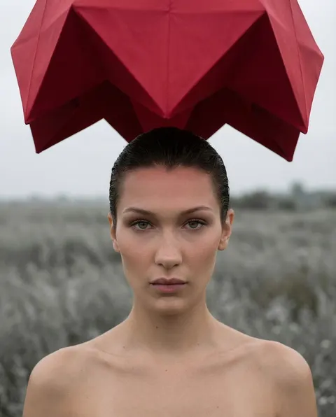 Surreal Fashion Editorial Portrait