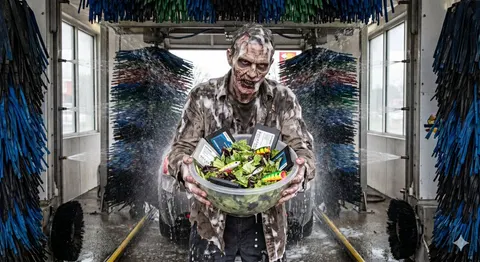 Bizarre Salad with Tech and Fishing Lures