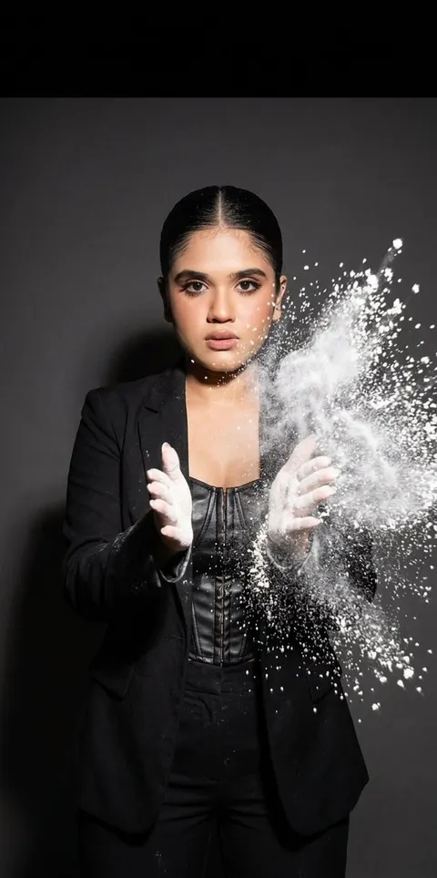 Flour Explosion Action Photography