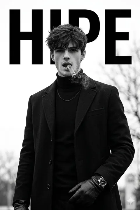 Luxury Monochrome Male Fashion Portrait