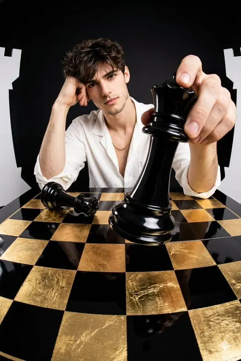 创意时尚摄影:扭曲视角棋局