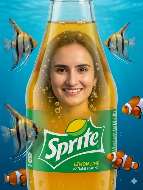 Surreal Sprite Bottle Artwork