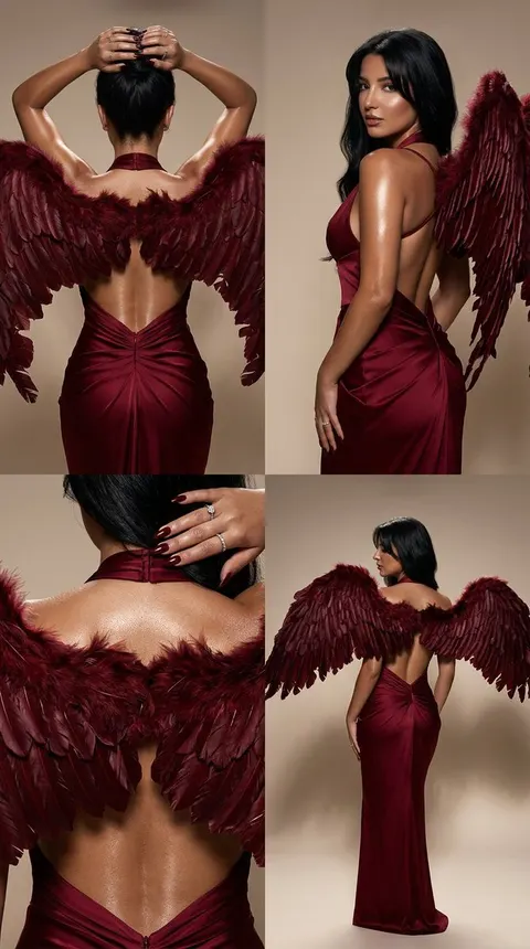 Dark Luxury Fallen Angel Editorial