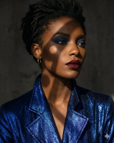 Dramatic Chiaroscuro Fashion Portrait