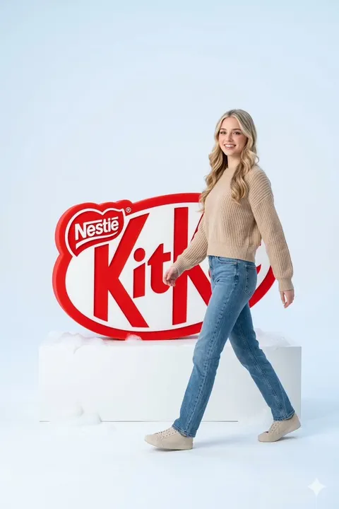 高端广告活动 KitKat 产品图
