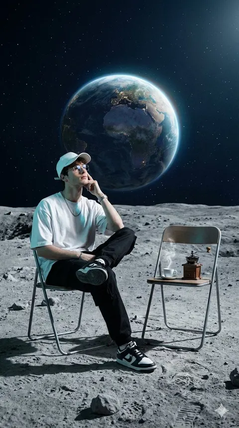 月面科幻电影感时尚大片