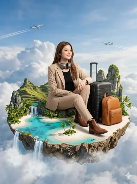 Floating Philippines Island Travel Portrait
