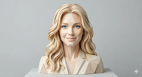 Realistic Paper Sculpture Portrait