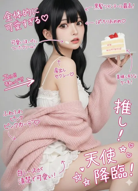 照片叠加可爱手写笔记标注