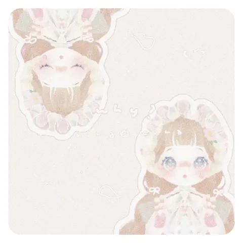 萌趣眨眼表情头像