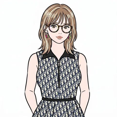 Stylish Minimalist Anime Portrait