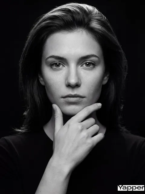 Fine-Art Cinematic Monochrome Portrait (Thinker Pose)