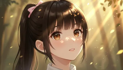 女孩面部特写模型效果对比