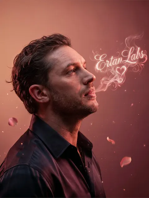 Cinematic Smoke Calligraphy Portrait