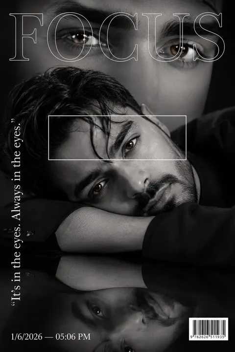 Luxury Fashion Magazine Cover Portrait