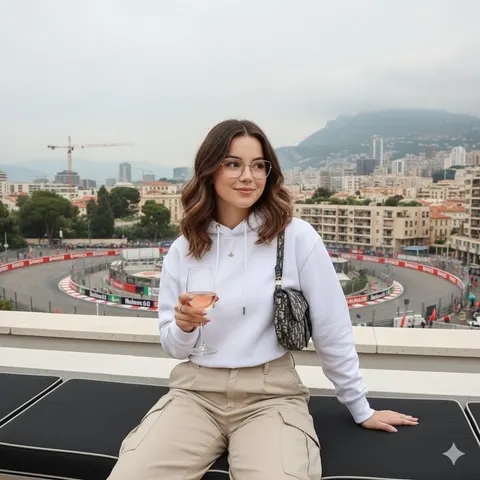 摩纳哥大奖赛天台生活照