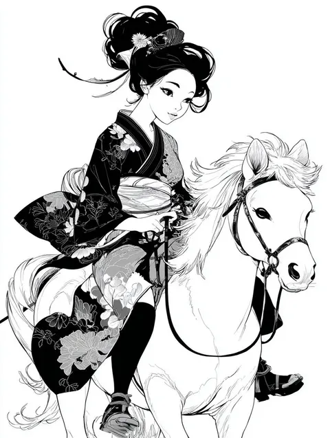 绚丽新年插画上色方案
