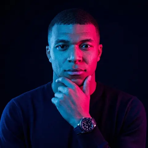 Neon Split Lighting Studio Portraits (Male and Female)