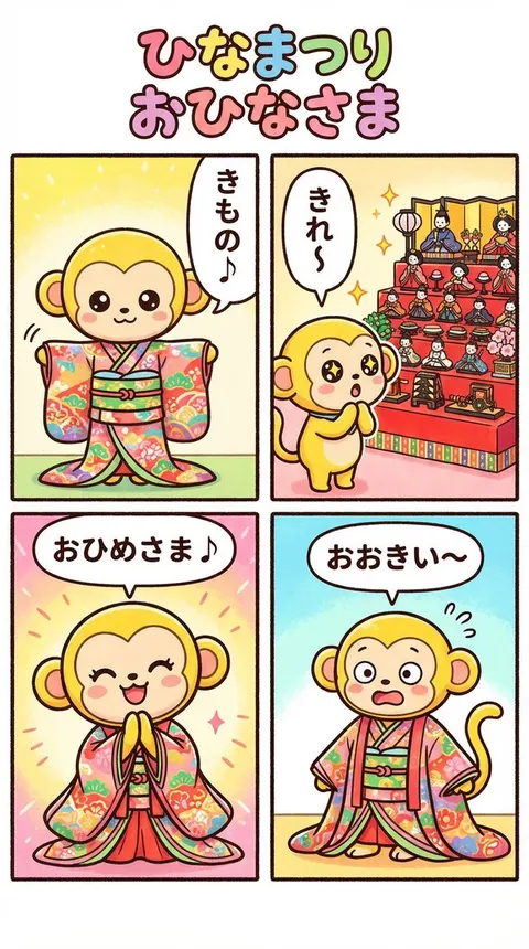 雏祭主题四格漫画创作示例