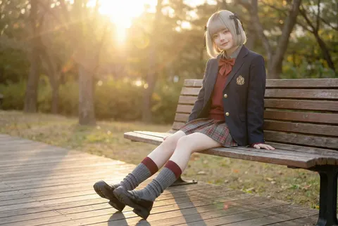 海边少女行走电影感视频生成