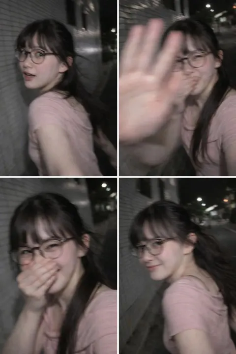 东京夜景手机抓拍真实感照片
