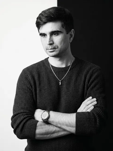 Monochrome Studio Split Portrait