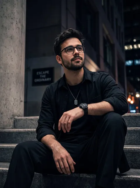Urban Night Streetwear Portrait