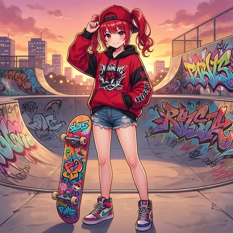 变身滑板少女