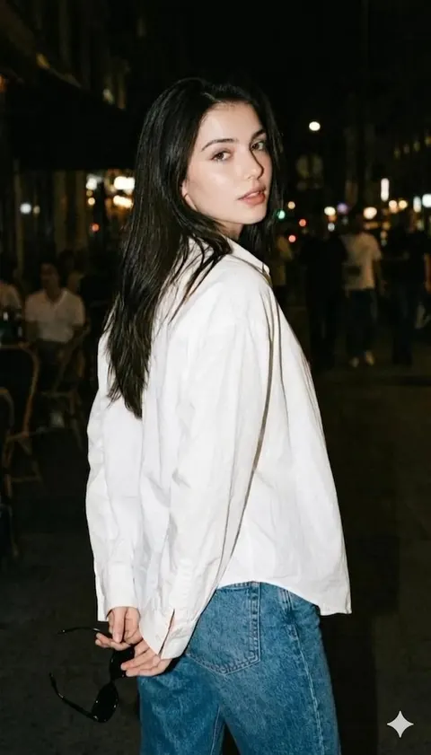 欧洲街头夜景人像摄影