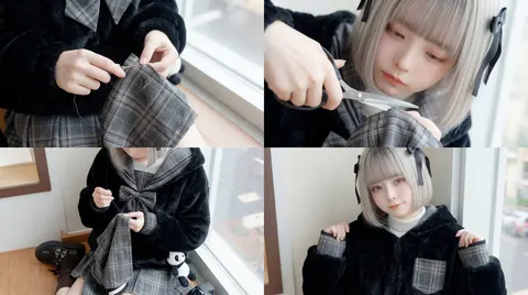 缝纫手工 ASMR 视频生成提示词