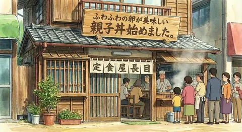 虚构餐厅御饭团菜单海报
