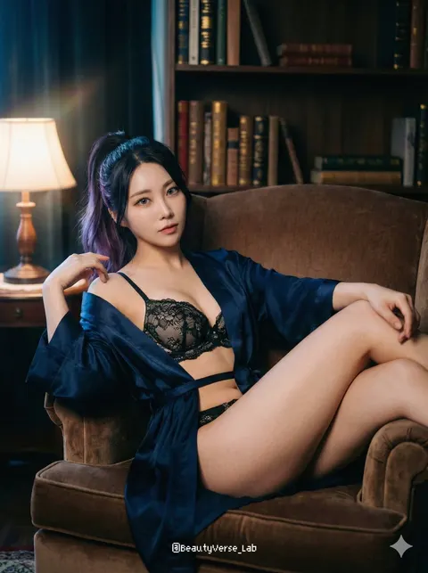 复古书房电影感内衣人像